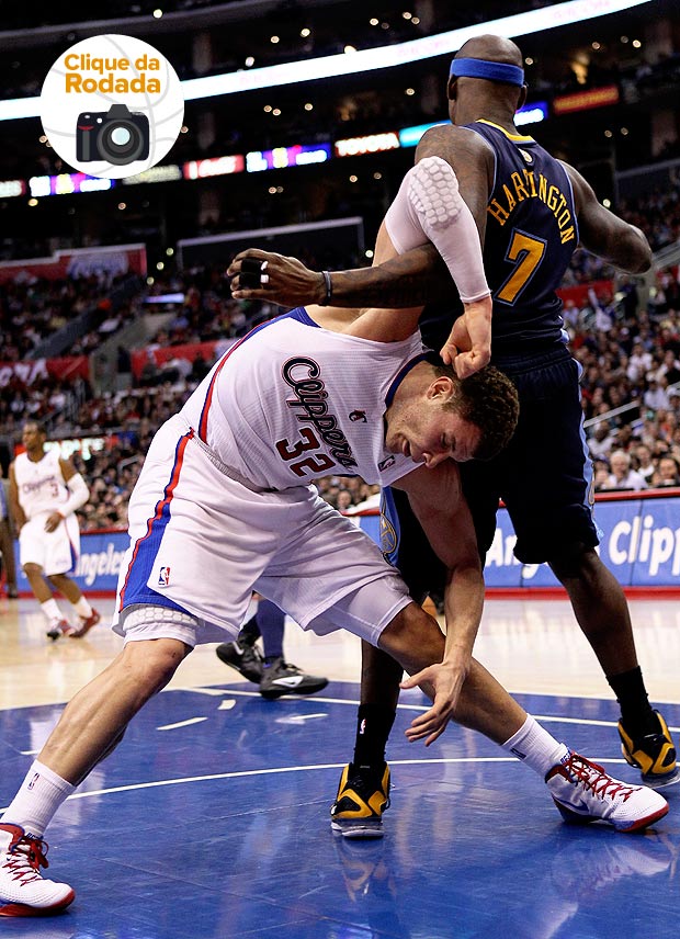 basquete nba blake griffin clippers e al harrington nuggets (Foto: Agência Getty Images)