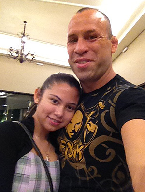 MMA Wanderlei Silva e filha (Foto: Reprodução / Twitter)