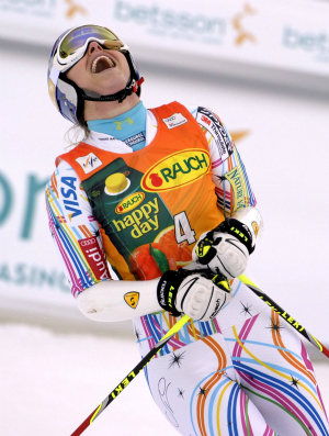 esqui Lindsey Vonn Copa do Mundo de Are (Foto: Reuters)