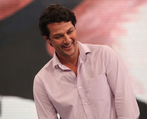Marcelo Serrado no palco do DOmingão (Foto: Domingão do Faustão / TV Globo)
