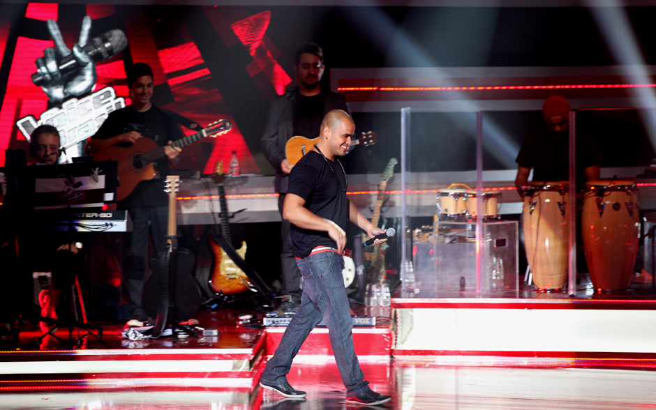 Rafael Garcez cativou o público logo que subiu ao palco do The Voice Brasil