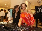 Adriana Birolli e Milena Toscano viram DJ em evento no Rio