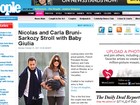 Revista mostra o primeiro passeio de Carla Bruni e Sarkozy com a filha