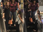 Sophie Charlotte passeia com amiga em shopping do Rio