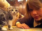 Taylor Swift posta foto no Twitter do novo bichinho de estimação