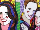 Romero Britto pinta retrato de Príncipe William e Kate Middleton