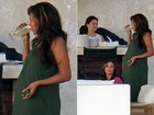 Beyoncé exibe barrigão de gravidez em Miami