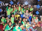 Fátima Bernardes participa de leitura para crianças no Rio