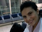 Aline Barros registra em foto primeira viagem de avião da filha