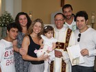 A ex-paquita Catia Paganote batiza a filha 