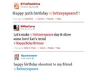 Pelo Twitter, famosos desejam 'feliz aniversário' a Britney Spears