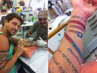 Baiano de carteirinha! Ex-BBB Diogo tatua fita do Senhor do Bonfim