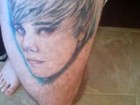 Fã tatua o rosto de Justin Bieber na perna