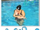 Kah Pinheiro publica foto de Luna, sua filha com Max, na natação