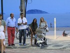 Ricardo Pereira aproveita fim de tarde com a família no Rio