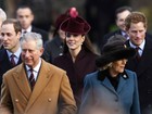 Príncipe William e Kate Middleton vão à missa de Natal da família real