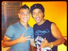 Ronaldinho Gaúcho encontra Bernardo, do Vasco, em churrascaria