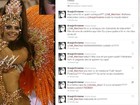 Viviane Araújo se irrita com Twitter falso de Val Marchiori