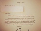 Zooey Deschanel recebe carta de Obama 