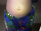 Perlla mostra sua barriguinha de sete meses de gravidez no Twitter