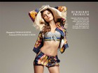 Isabeli Fontana posa de barriga e pernas de fora para editorial de moda