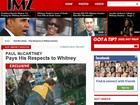 Site mostra Paul McCartney fazendo homenagem a Whitney Houston 