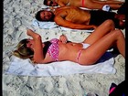 Bábara Evans posta foto na praia e lamenta: 'Tô gordinha'