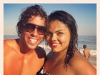 Encontro de ex-BBBs: Maumau vai à praia com Analice no Rio