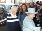 Kate Middleton vai às compras com a rainha e Camilla Parker-Bowles