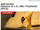 Demi Moore é clicada pela primeira vez após passar por reabilitação