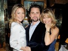 Kate Hudson vai a evento beneficente em Londres com o marido e a mãe