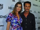 Alinne Moraes e Rodrigo Santoro vão a pré-estreia de filme no Rio