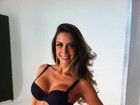 Graciella Carvalho, vice do Miss Bumbum, posa para grife de lingerie