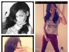 Rihanna fica morena de novo e posta fotos sexy para mostrar visual