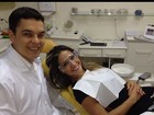 Mayra Cardi posa no dentista: 'Único que chega perto da minha boca'