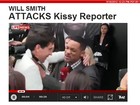 Will Smith empurra repórter que tentava beijá-lo em pré-estreia