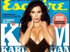 Kim Kardashian posa de maiô para revista e mostra bastidores no Twitter
