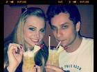 Ex-BBB Eliéser posta foto bebendo drinque com a namorada