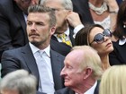 Victoria e David Bekcham assistem à partida final do torneio de Wimbledon