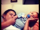 Solange Couto posta no Instagram foto fofa com o filho caçula