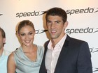 Michael Phelps aparece pela primeira vez em público com a namorada