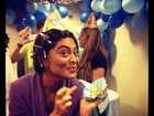 Juliana Paes posta foto de festinha nos bastidores de 'Gabriela'