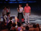 Renato Aragão ensaia com a filha para o 'Criança Esperança'