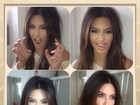 Kim Kardashian capricha nas caretas: ‘Sendo boba’