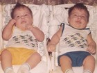 Gêmeas Bia e Branca Feres postam foto de quando eram bebês
