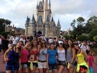 Bailarinas do Faustão curtem férias na Disney. Veja fotos