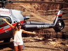 De férias nos EUA, Mayra Cardi passeia de helicóptero