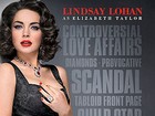 Lindsay Lohan aparece com colar de diamantes em cartaz de filme