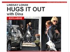 Lindsay Lohan e a mãe se abraçam horas depois de briga