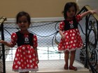 Pai coruja: cantor Luciano publica foto das filhas vestidas de Minnie